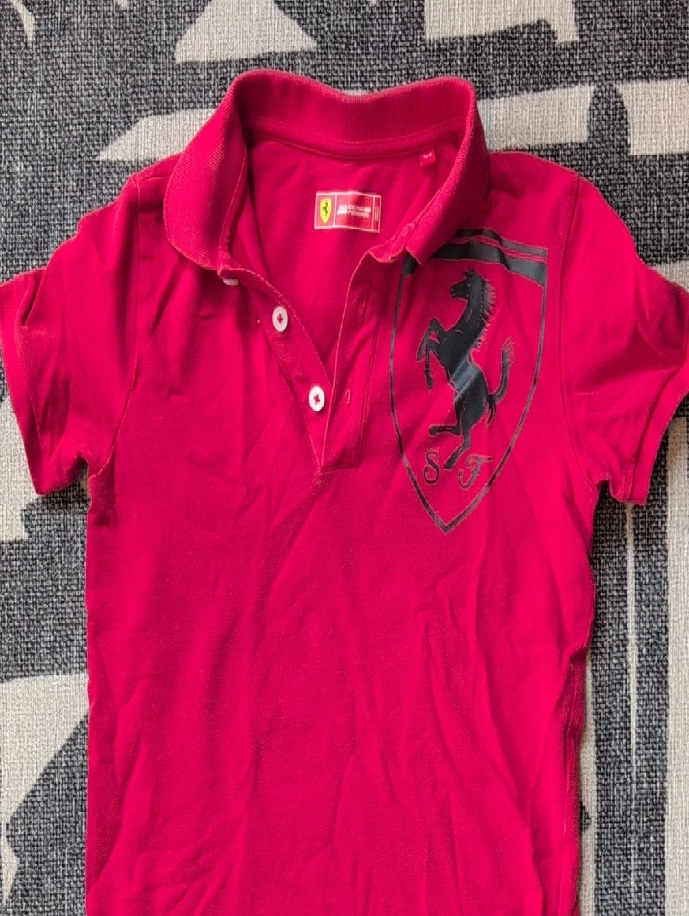 Ferrari Kids Red Polo